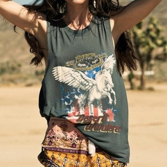 Desert Wanderer tank L gray rare tee spell designs - Picture 3 of 16